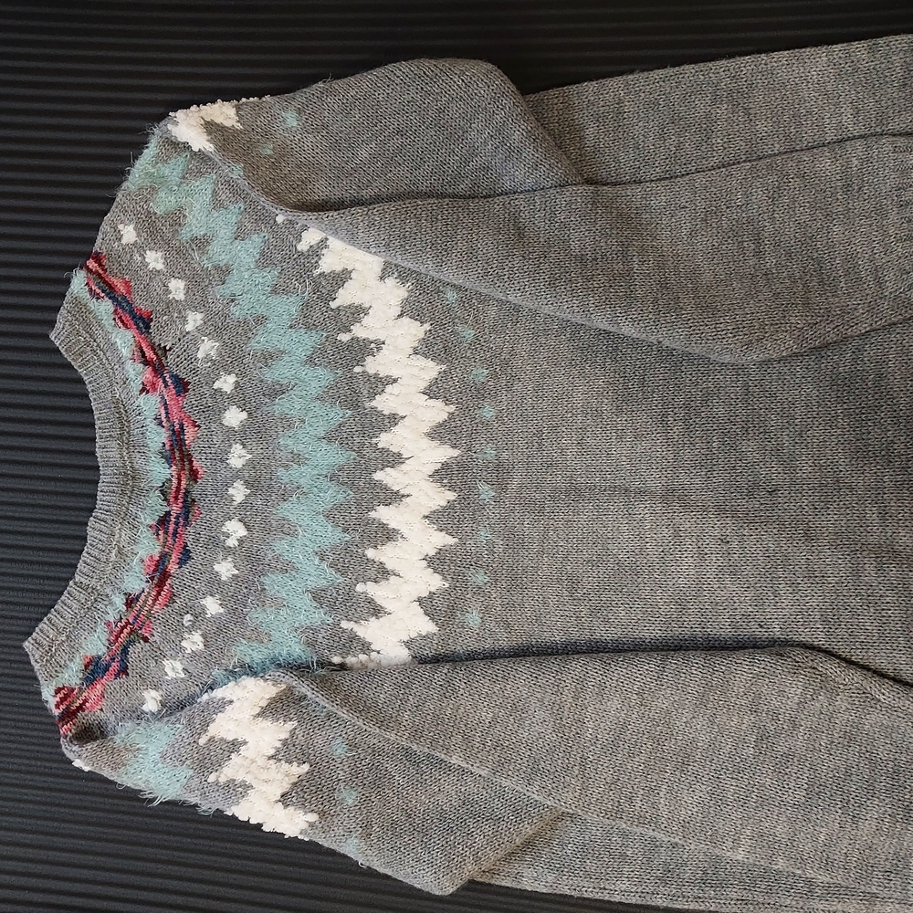 Gray, American Rag Patterned Sweater - Picture 2 of 4